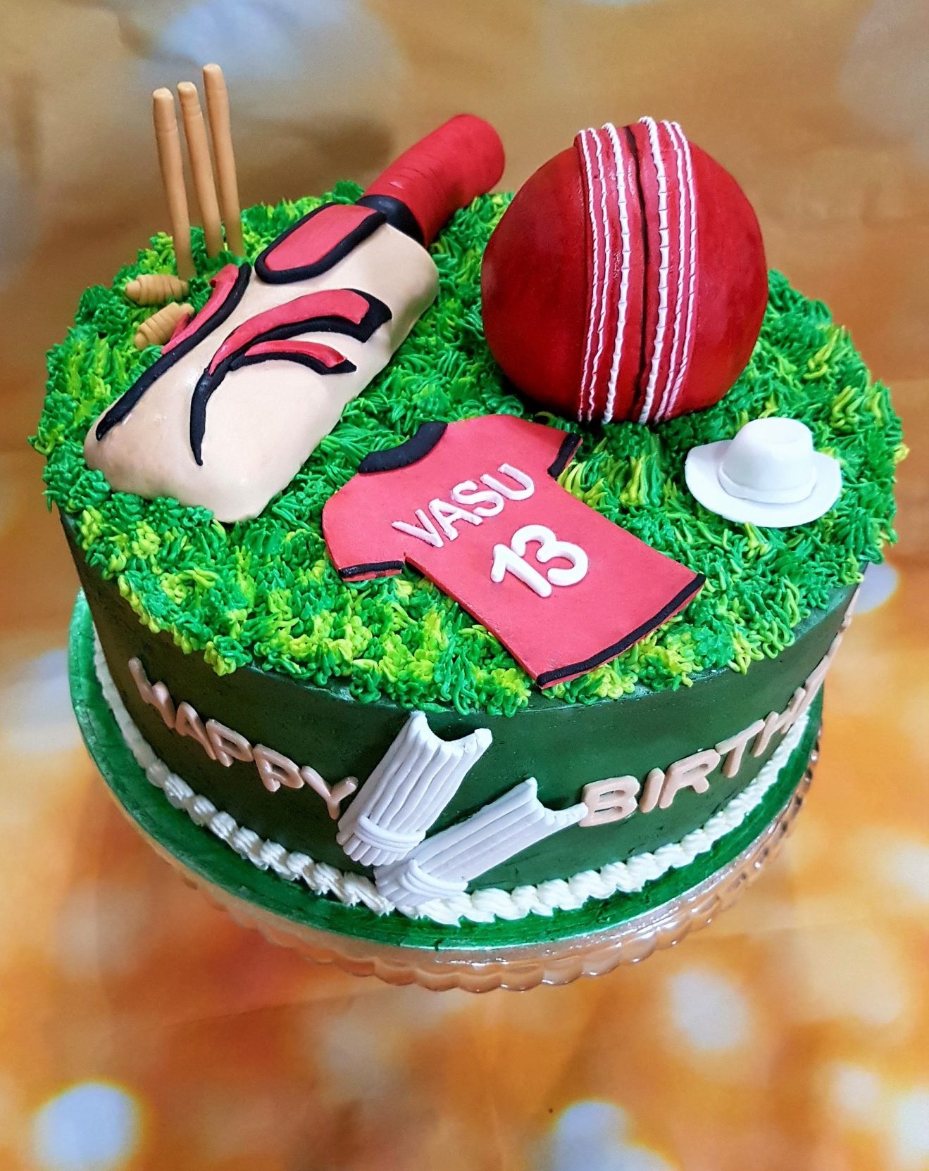 Cricket Themed Cake - Cakes by Mehwish