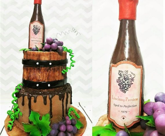 Wine Theme Cake